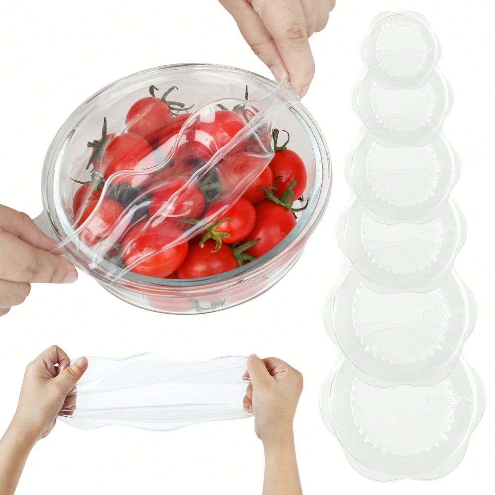 Silicone Stretch Lid - Coperchi Elastici in Silicone Riutilizzabili, Coperture