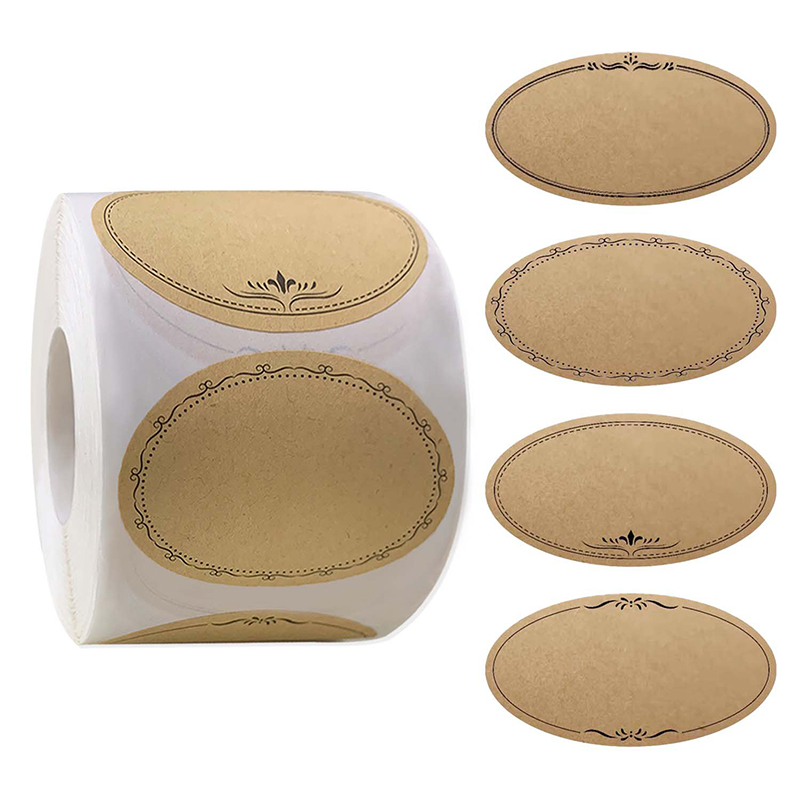 Food Storage Label - 250 adesivi/rotolo 2.5*1.4in carta kraft cucina