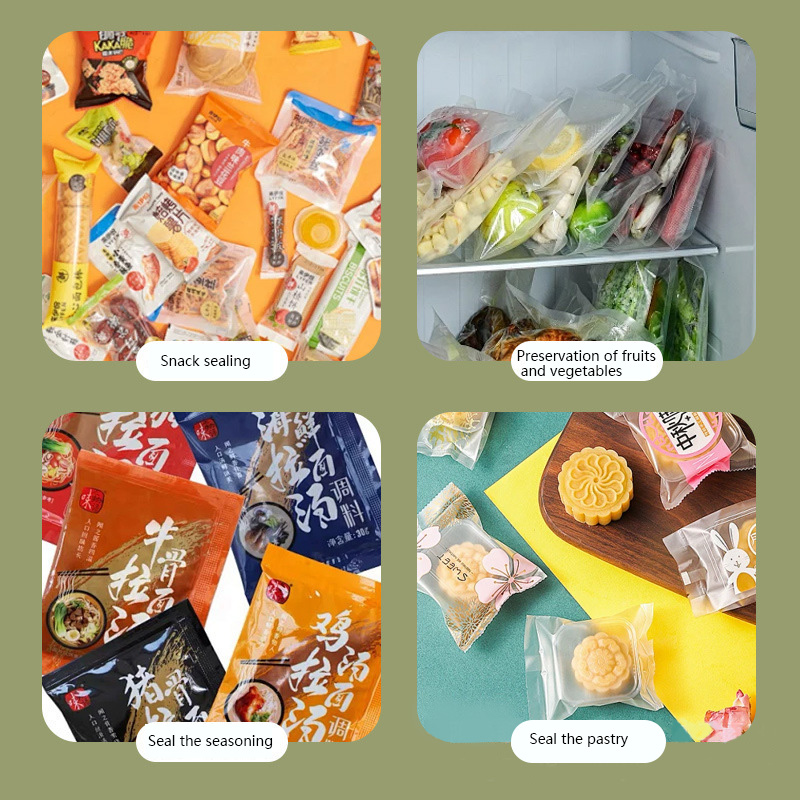 Food Storage Zip Lock Bags - Mini Sigillatrice Termica USB Ricaricabile per