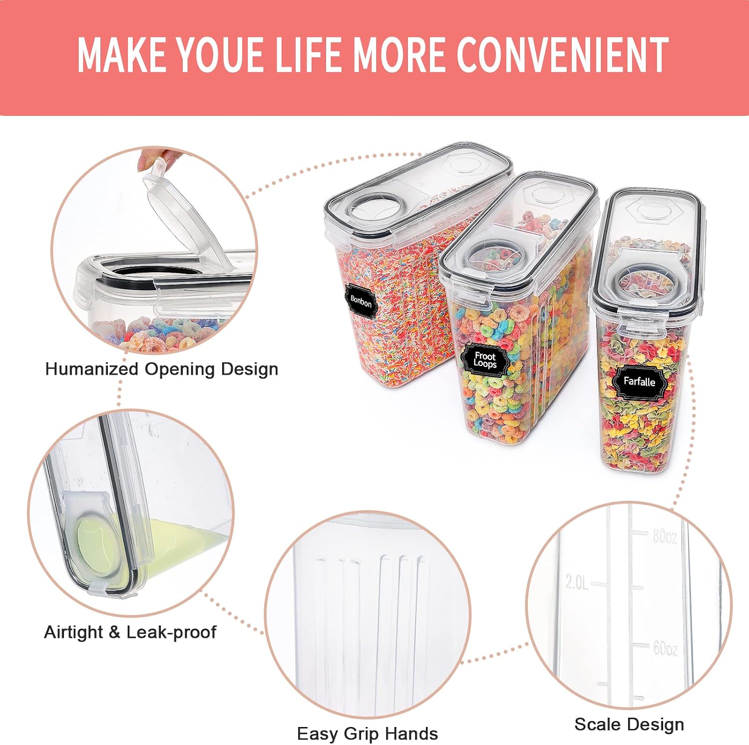 PRAKI Set di Contenitori Grand - Food Storage Label recensione e prezzo