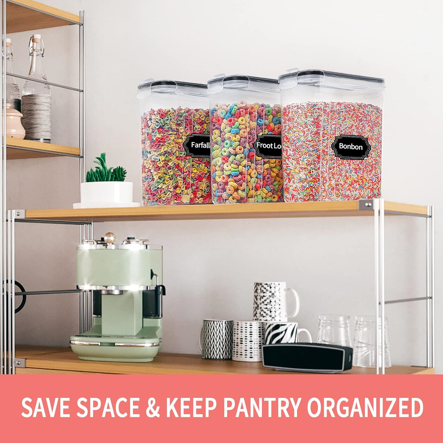 Contenitori per cereali da 2,5 - Food Storage Label recensione e prezzo