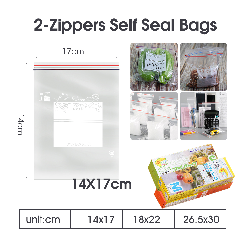 Sacchetti richiudibili con dop - Food Storage Zip Lock Bags recensione e prezzo