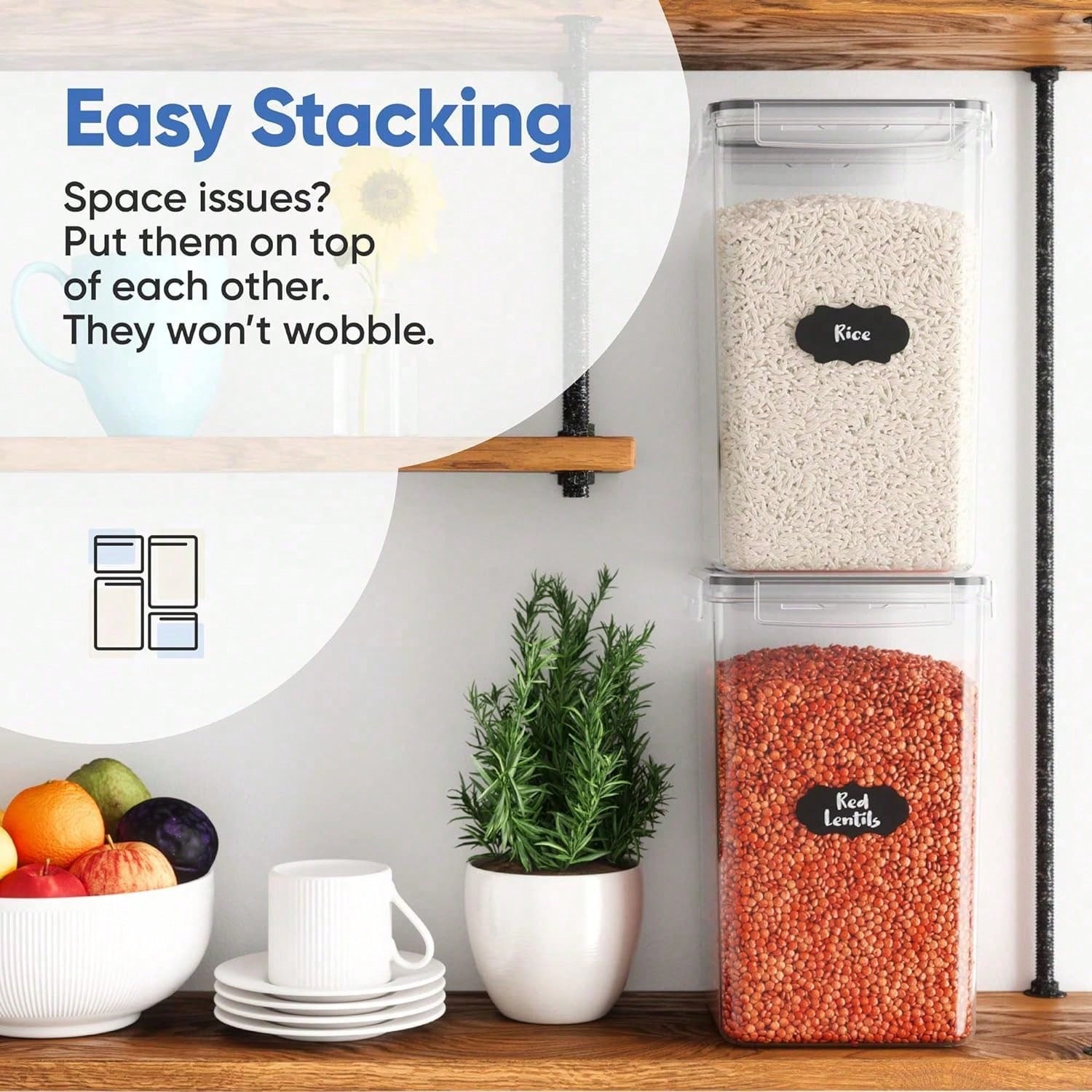 Contenitori Extra Grandi per C - Food Storage Label recensione e prezzo