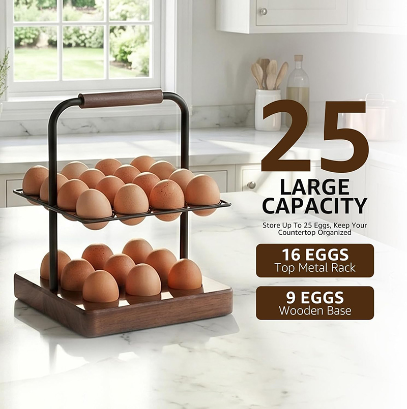 Portauova da Cucina Stile Rust - Egg Storage Holder recensione e prezzo