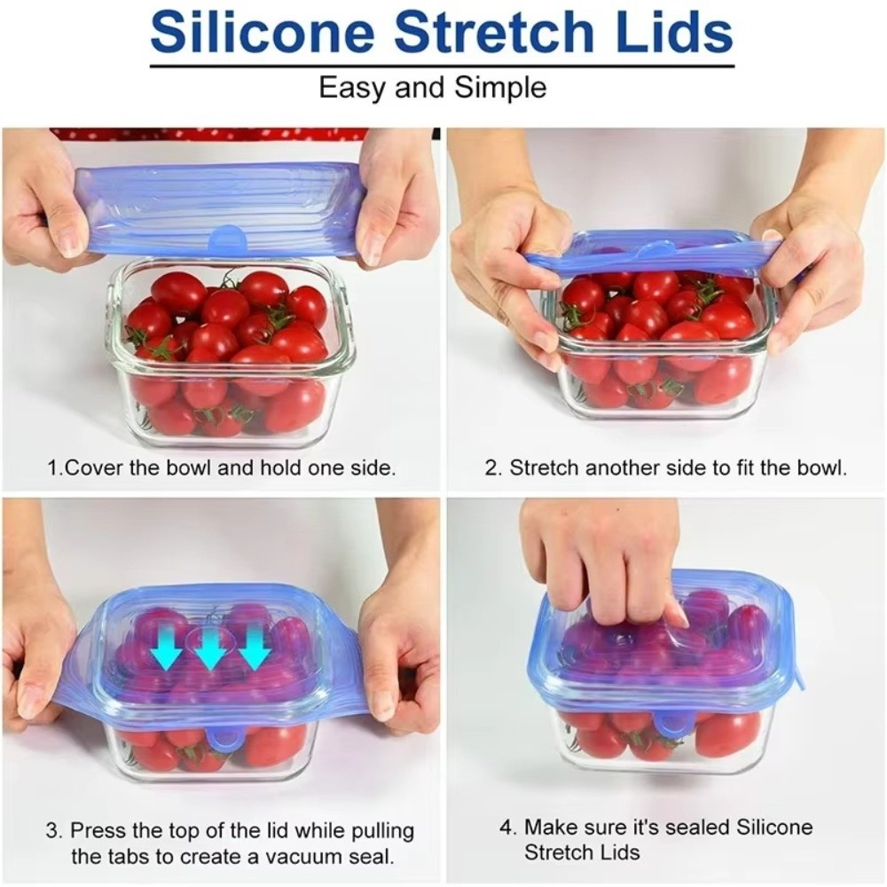 Set di 6 Pratici Coperchi Riut - Silicone Stretch Lid recensione e prezzo