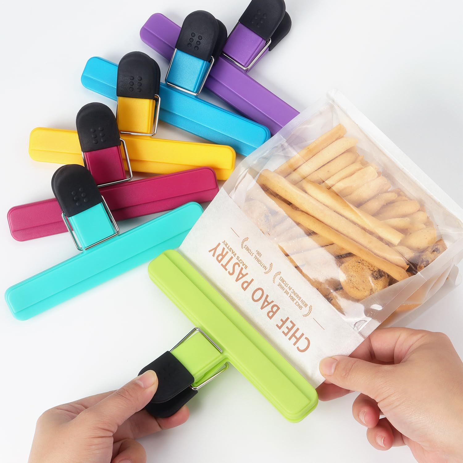 3-12PCS Clip di tenuta multius - Food Storage Zip Lock Bags recensione e prezzo
