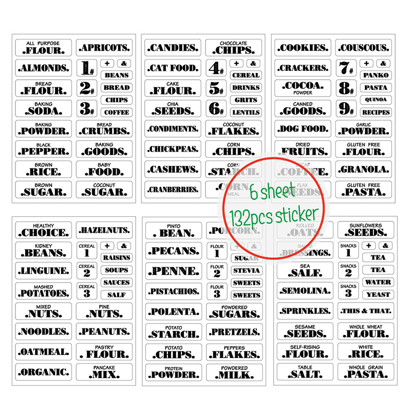 132pcs adesivi per alimenti da - Food Storage Label recensione e prezzo